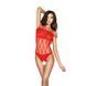 Бодістокінг Passion BS035 red, боді, імітація топа і трусиків 101500 фото 4