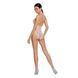 Бодистокинг в крупную сетку Passion BS087 white, открытая спина, халтер, с доступом 104339 фото 4