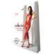 Сітчастий бодістокінг з відкритим животом Passion BS081 red 102591 фото 5
