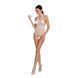 Бодистокинг в крупную сетку Passion BS087 white, открытая спина, халтер, с доступом 104339 фото 3