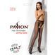 Эротические колготки-бодистокинг Passion S019 black, имитация трусиков ажурных с доступом, в сеточку 100809 фото 7