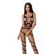 Бодістокінг Passion BS058 black, комбінезон, дуже повітряний 100742 фото 7