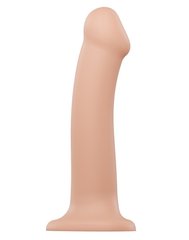 Насадка для страпону Strap-On-Me Dual Density Dildo Flesh L, діаметр 3,7 см, двошарова, гнучкий 101941 фото