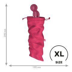 Мішечок для секс-іграшок Satisfyer Treasure Bag XL, рожевий, на шнурку 109631 фото