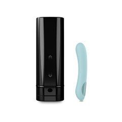 Інтерактивний набір мастурбатор + стимулятор точки G Kiiroo Onyx+ and Pearl 2+ Couple Set Turquoise 106475 фото