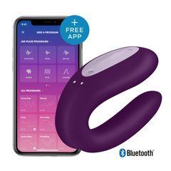Смарт-вібратор для пар Satisfyer Double Joy Violet (м'ята упаковка!!!) 110197 фото