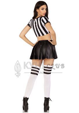 Костюм рефери Leg Avenue Time Out Referee M, кроп-топ, юбка, свисток 107209 фото