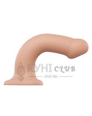 Насадка для страпону Strap-On-Me Dual Density Dildo Flesh L, діаметр 3,7 см, двошарова, гнучкий 101941 фото