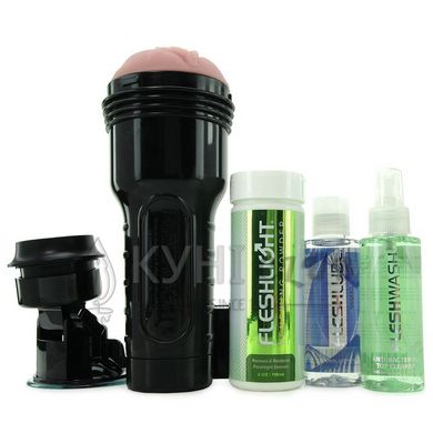 Мастурбатор Fleshlight Pink Lady Original Value Pack: присоска, змазка, чищення і відновлення 101238 фото