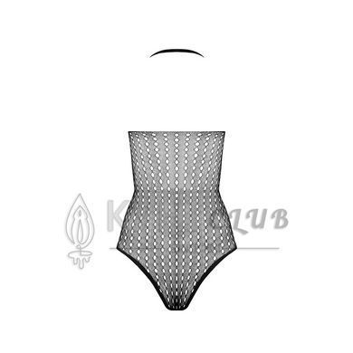 Бодистокинг с декольте Passion BS088 black, имитация корсетной шнуровки 104342 фото