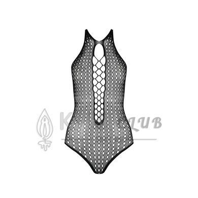 Бодистокинг с декольте Passion BS088 black, имитация корсетной шнуровки 104342 фото
