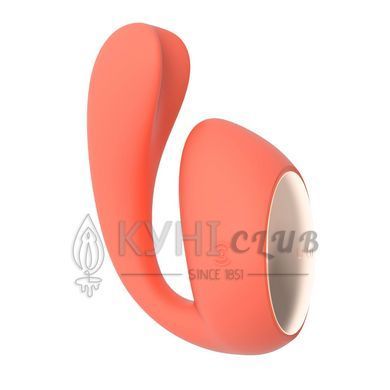 Смарт-вібратор LELO Ida Wave Coral Red, вагінально-кліторальний, технологія WaveMotion, 2 мотори 106043 фото