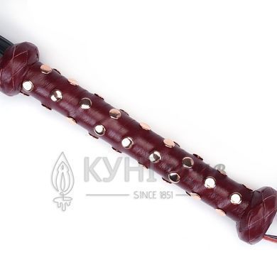 Флогер Liebe Seele Wine Red Studded Flogger, натуральна шкіра 107468 фото