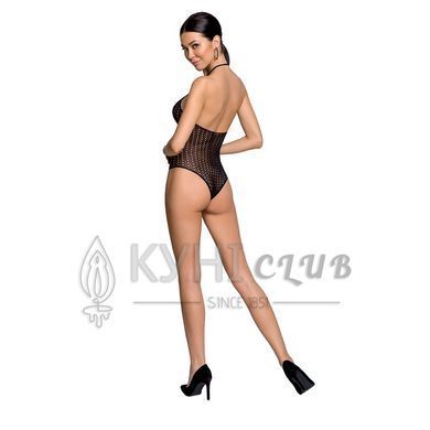 Бодистокинг с декольте Passion BS088 black, имитация корсетной шнуровки 104342 фото