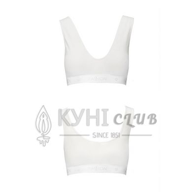 Спортивний топ з еластичної бавовни Passion PS005 TOP L, white 102222 фото