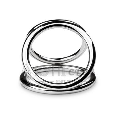 Потрійне ерекційне кільце Sinner Gear Unbendable - Triad Chamber Metal Cock and Ball Ring - Large 102498 фото