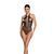 Бодистокинг с декольте Passion BS088 black, имитация корсетной шнуровки 104342 фото