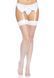 Панчохи-сітка зі швом Leg Avenue Backseam Thigh Highs White, one size 105983 фото 5