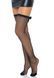 Панчохи-сітка зі швом ззаду Leg Avenue Bow back seam thigh highs One size Black, атласний бант 106588 фото 1