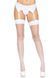 Панчохи-сітка зі швом Leg Avenue Backseam Thigh Highs White, one size 105983 фото 1