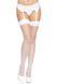 Панчохи-сітка зі швом Leg Avenue Backseam Thigh Highs White, one size 105983 фото 3