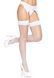 Панчохи-сітка зі швом Leg Avenue Backseam Thigh Highs White, one size 105983 фото 4