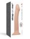 Насадка для страпону Strap-On-Me Dual Density Dildo Flesh L, діаметр 3,7 см, двошарова, гнучкий 101941 фото 4