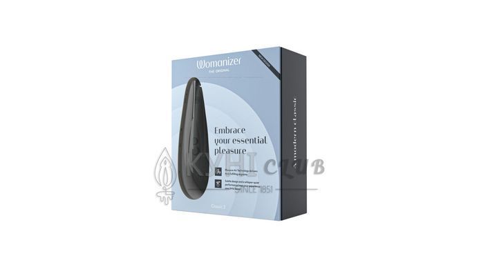 Вакуумний кліторальний стимулятор Womanizer Classic 2 - Black, 10 режимів, функція Afterglow 106774 фото Вакуумний кліторальний стимулятор Womanizer Classic 2 - Black, 10 режимів, функція Afterglow 106774 фото