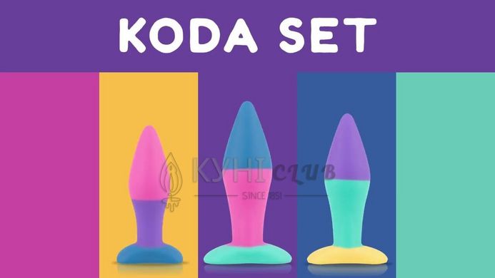 Набор анальных пробок PMV20 Koda – Butt Plug Set, диаметр 2,9 см, 3,9 см, 5 см 106911 фото