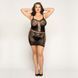 Сітчаста сукня з метеликами JSY &laquo;Сексапільна Емілі&raquo; Plus Size, Black, імітація шнурівки, мереживо 106415 фото 2
