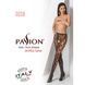 Эротические колготки-бодистокинг Passion S008 black, ажурные колготки с вырезом и лампасами-сеткой 101147 фото 7