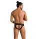 Чоловічі сліпи з вирізами Passion 041 SLIP JOE L/XL Black, екошкіра, відкриті сідниці 105571 фото 4