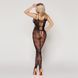 Ажурний бодістокінг з вирізами "Клео" Black One Size 109251 фото 2