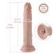Реалістичний фалоімітатор для секс-машин Hismith 7.5&Prime; Flexible Silicone Dildo, система KlicLok 104185 фото 8