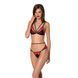 Комплект белья Passion PEONIA SET L/XL red, бра, трусики 106336 фото 1