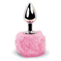 Анальна пробка FeelzToys - Bunny Tails Butt Plug Pink 102978 фото