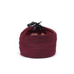 Оксамитовий мішечок для зберігання іграшок Liebe Seele Wine Red Large Storage Bag Cylindrical, 24х25 107469 фото