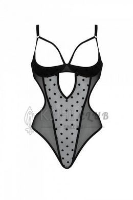 Еротичне боді Passion MARINA BODY, S/M, black, з відкритими чашками 107725 фото