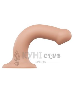 Насадка для страпона Strap-On-Me Dual Density Dildo Flesh M, діаметр 3,3 см, двошарова, гнучкий 101940 фото