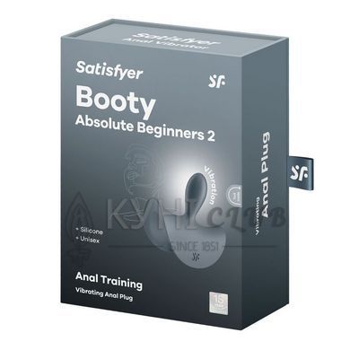 Анальна вібропробка Satisfyer Booty Absolute Beginners 2, для початківців, ввідна частина 3,5 см 109874 фото