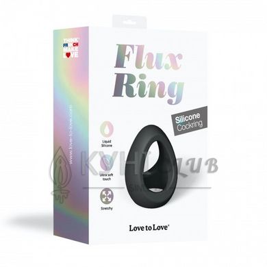 Кільце ерекційне подвійне Love To Love FLUX RING - BLACK ONYX 103004 фото