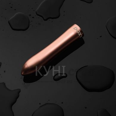 Потужна віброкуля DOXY ROSE GOLD у металевому кейсі, ультрагладенька, 7 режимів 105942 фото