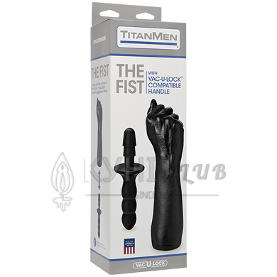 Кулак для фістинга Doc Johnson Titanmen The Fist with Vac-U-Lock Compatible Handle, діаметр 7,6 см 109364 фото