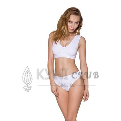 Спортивний топ з еластичної бавовни Passion PS005 TOP L, white 102222 фото