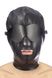 Капюшон для БДСМ со съемной маской Fetish Tentation BDSM hood in leatherette with removable mask 102529 фото 1