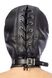 Капюшон для БДСМ зі знімною маскою Fetish Tentation BDSM hood in leatherette with removable mask 102529 фото 2