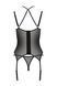 Корсет Passion DROSERA CORSET black, XXL/XXXL, с креплениями для чулок, трусики в комплекте 108500 фото 4
