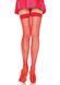 Панчохи-сітка зі швом Leg Avenue Backseam Thigh Highs Red, one size 105984 фото 1