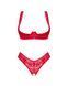 Комплект білизни Obsessive Lacelove cupless 2-pcs set XL/2XL Red, відкритий доступ, відкриті груди 106656 фото 3