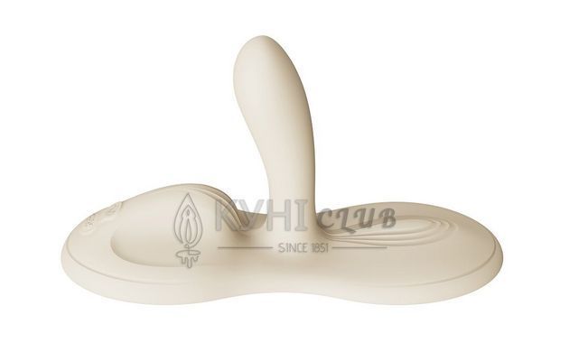 Sit-on-top смарт-вібратор Zalo &ndash; Flora Smart Vibrating Pad Ivory White, 9 моторів 109887 фото